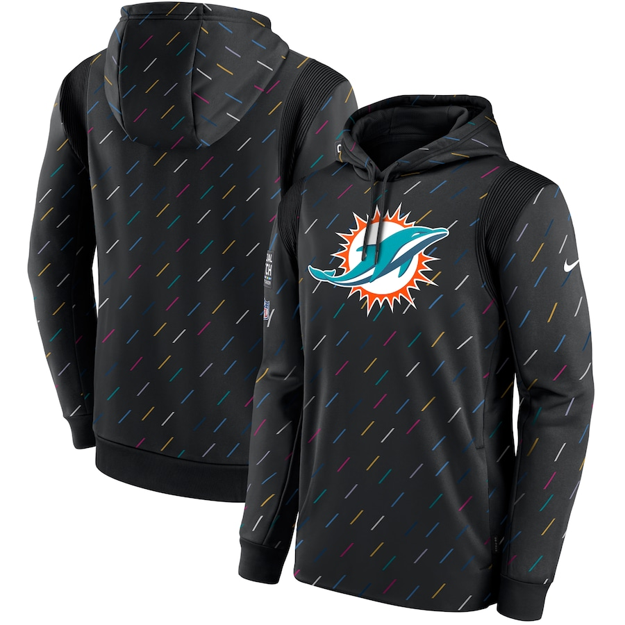 Women NFL  Miami Dolphins 2025 Nike black hoodie